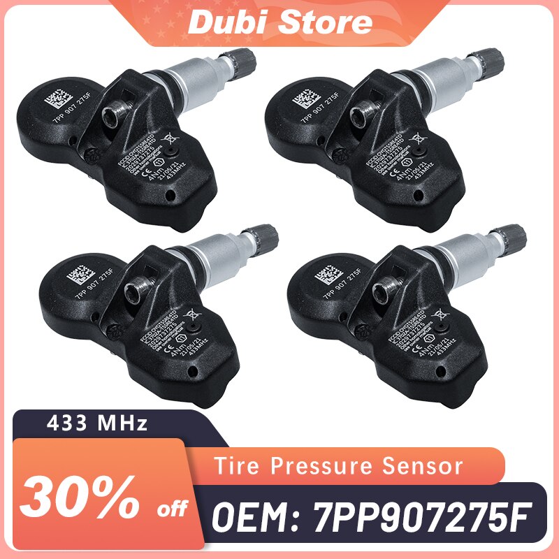 4pcs Ÿ̾ з  7PP907275F TPMS 433MHz Audi A4-S4 (8E B6) 2002 2003 2004 2005 2006 2007